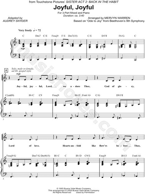 joyful joyful chords|Sister Act 2 Back In The Habit .